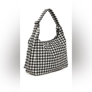 NWT Medium Pixel Gingham Shoulder Bag